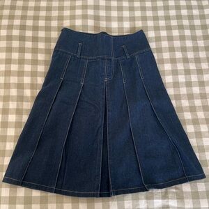 Denim A-Line Skirt